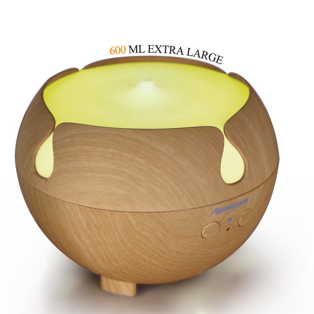 Ʒθ ɾ 600mL   ǻ ̴   GrianBeautiful Design äο ȭ /Aromacare 600mL Essential Oil Diffuser Mini Air Humidifier Wood GrianBeautiful